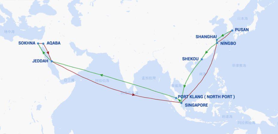 New Service Between Middle East and Red Sea!