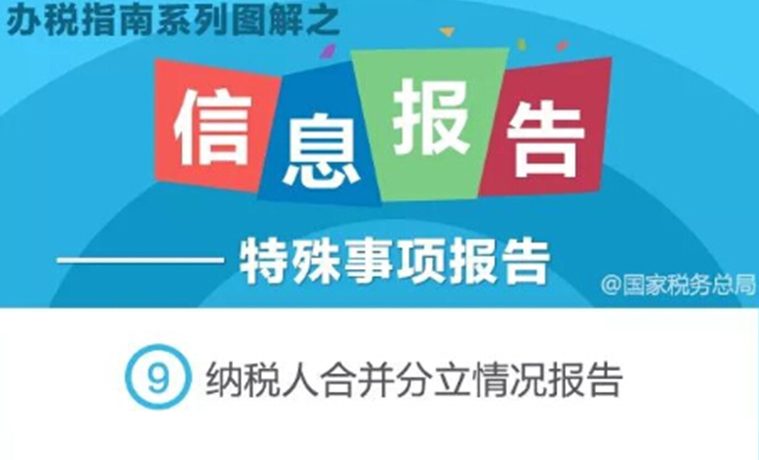 有合并分立的纳税人，如何向税务机关报告？