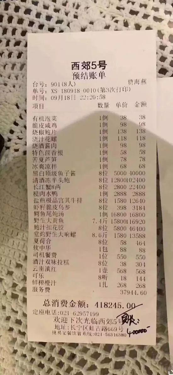 Insane ¥400,000 Shanghai Restaurant Bill Goes Viral!