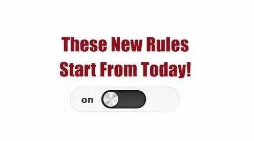 Get Ready? All These New Rules Are Implemented Today!