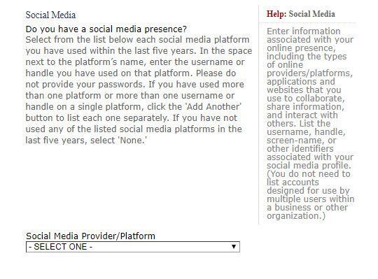 U.S. Visa Applicants Required to Submit Social Media Information