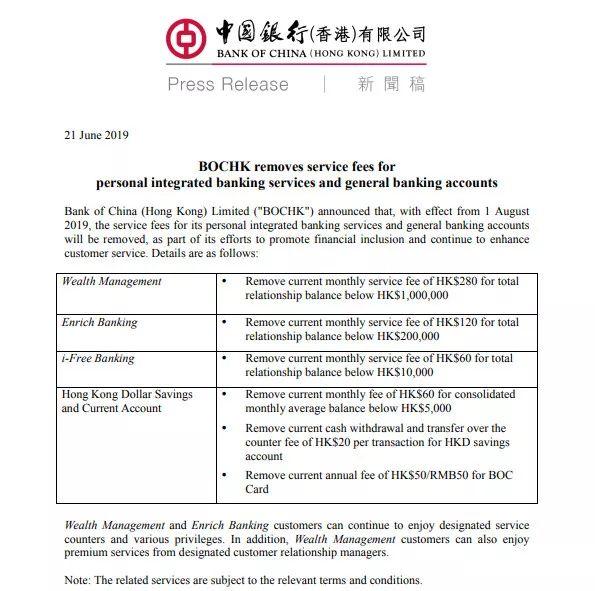 3 Big Lendors in HK to Scrap Minimum-balance Fee!