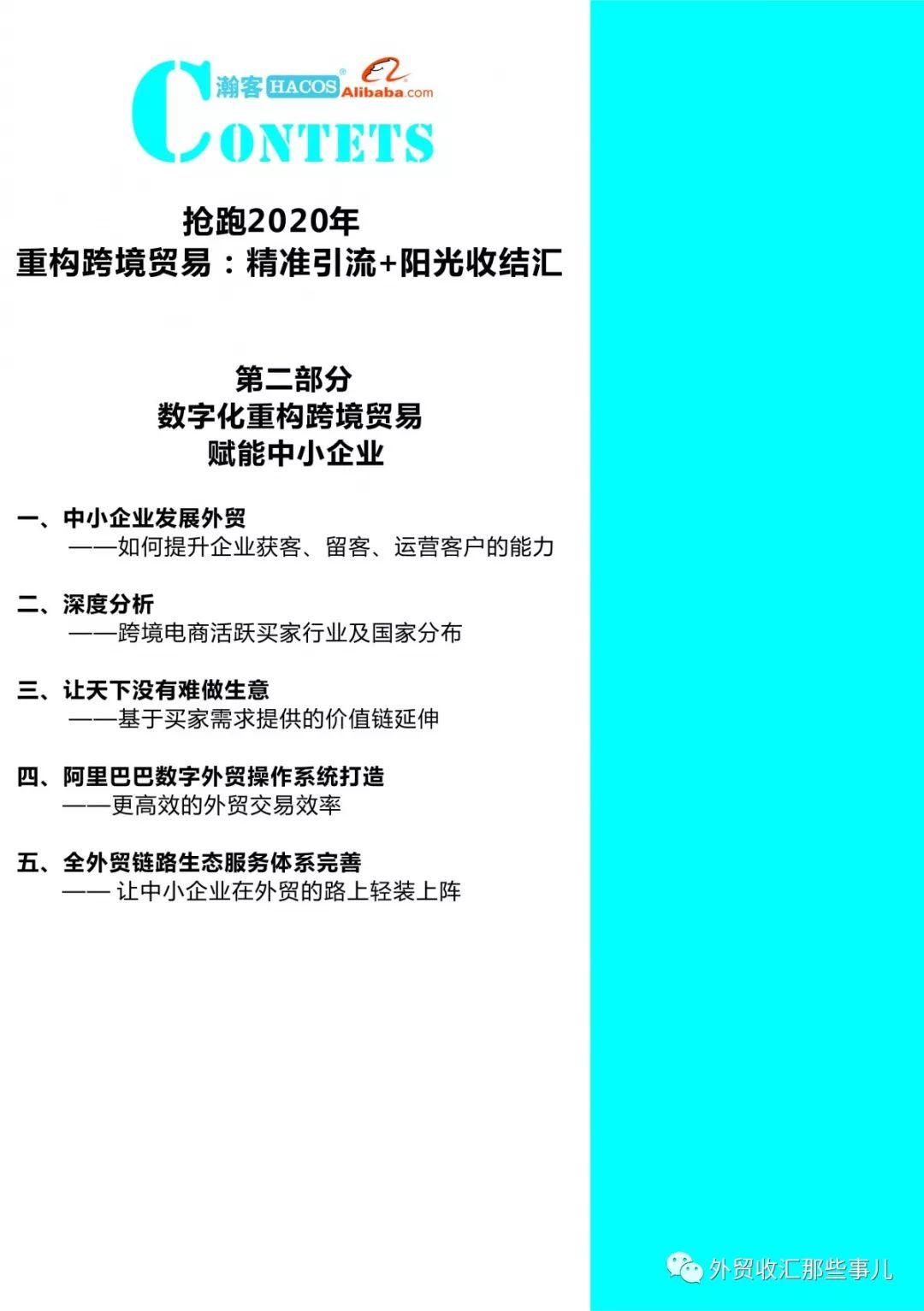 瀚客商业联合阿里巴巴国际站举办的《抢跑2020年| 重构跨境贸易：精准引流+阳光收结汇》圆满成功！